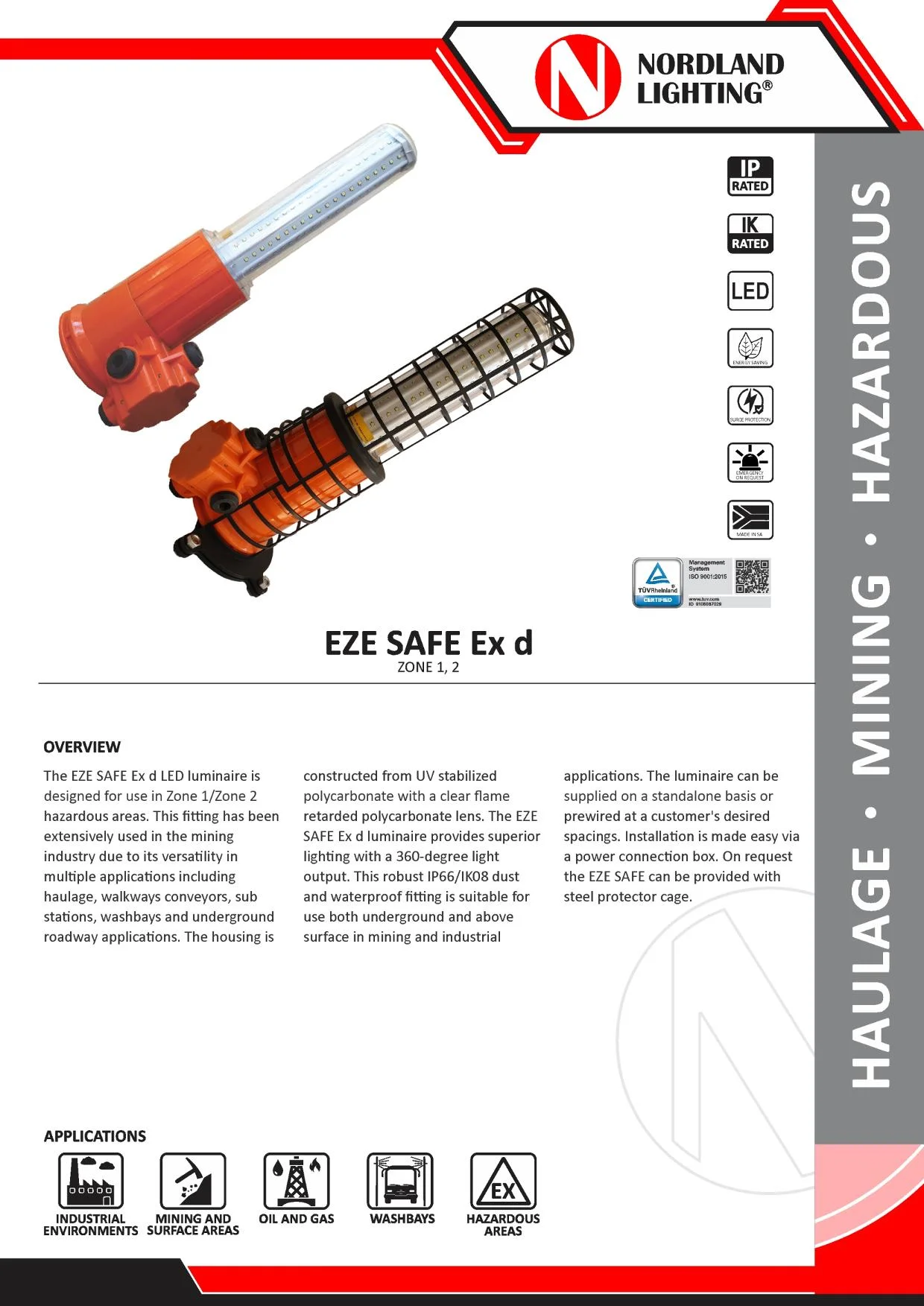 NL8 Nordland EZE SAFE Ex d Luminaire